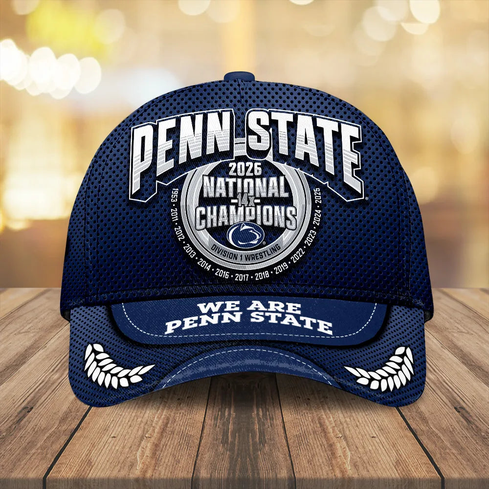 Penn State Nittany Lions Wrestling 2026 National Champions Classic Cap – MAITM15236