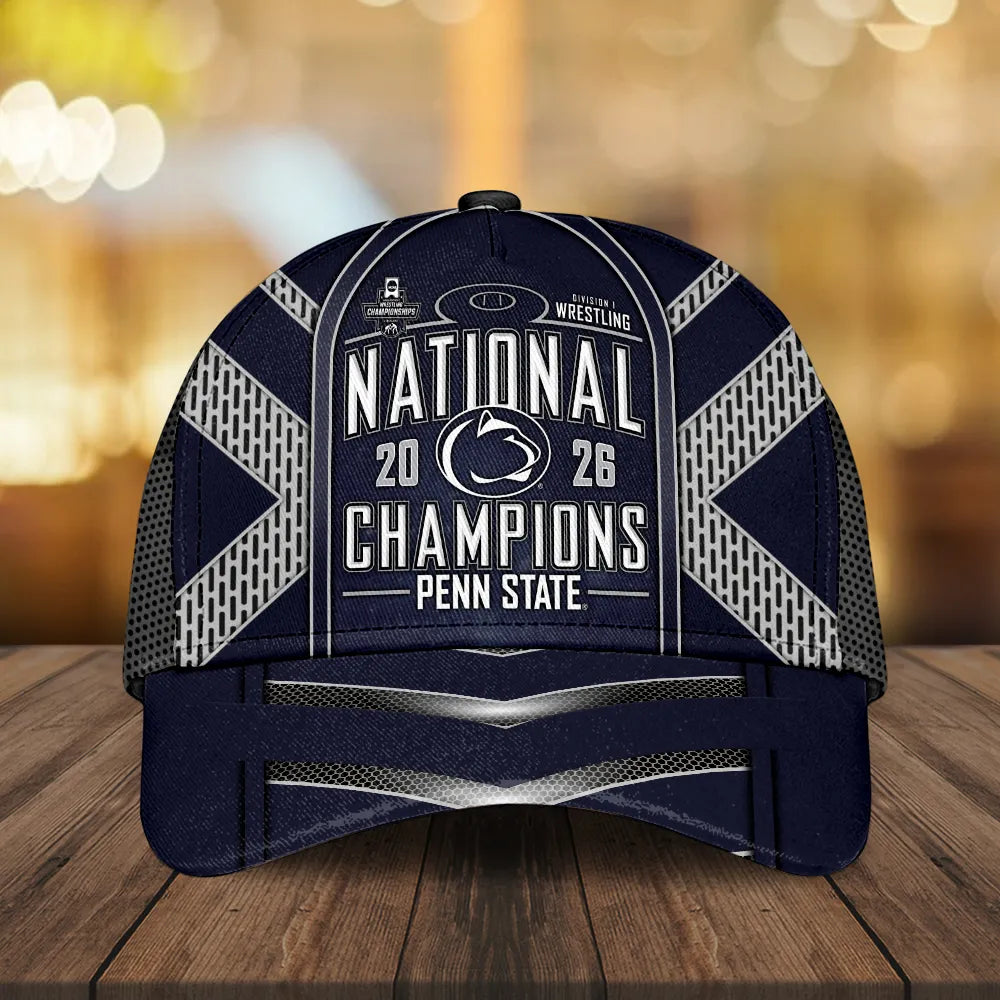 Penn State Nittany Lions Wrestling 2026 National Champions Classic Cap – MAITM15247