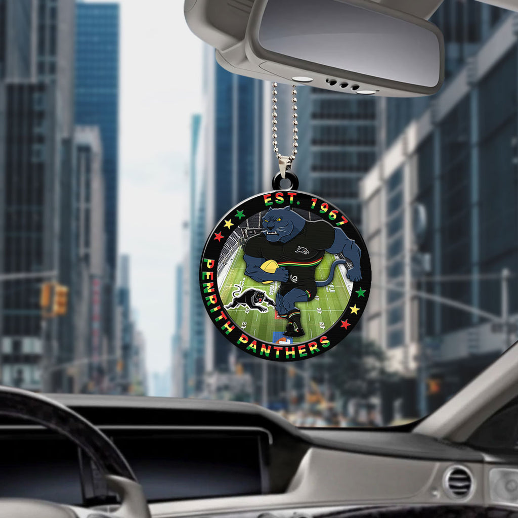 Penrith Panthers Custom Shape 2-sided Acrylic Car Ornament – HOATT13378