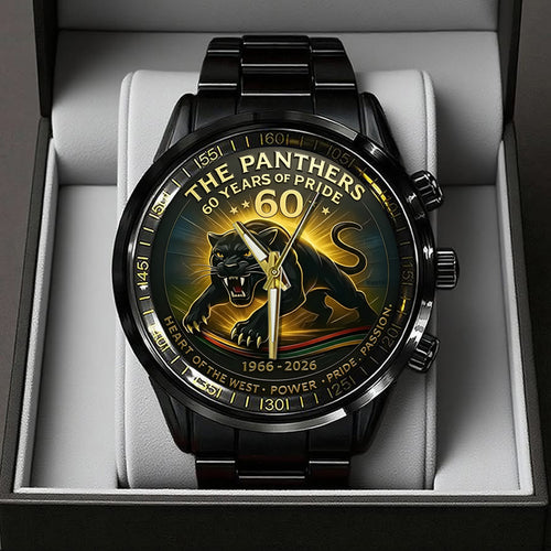 Penrith Panthers 60th Anniversary Black Stainless Steel Watch – TANTN17669