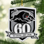 Penrith Panthers 60th Anniversary Custom Shape 2-sided Acrylic Ornament – TANTN18610