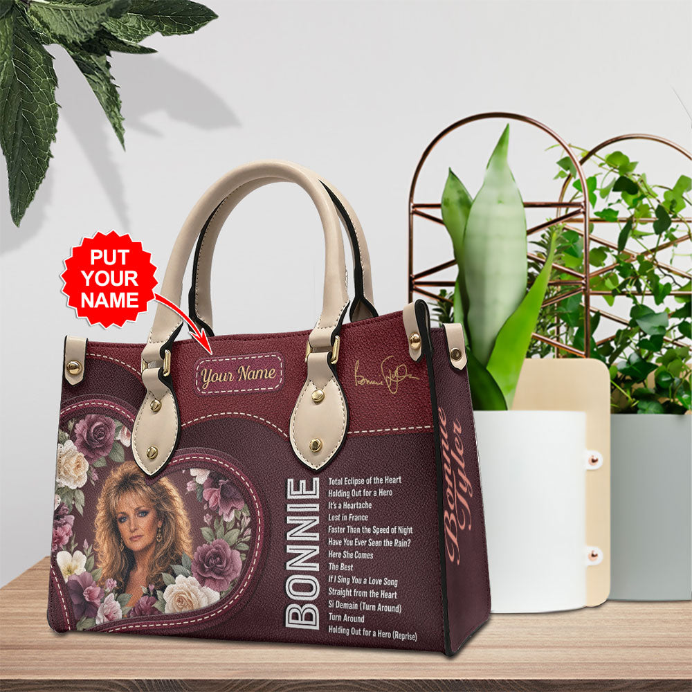 Personalized Bonnie Tyler Leather HandBag – TMTHU8119