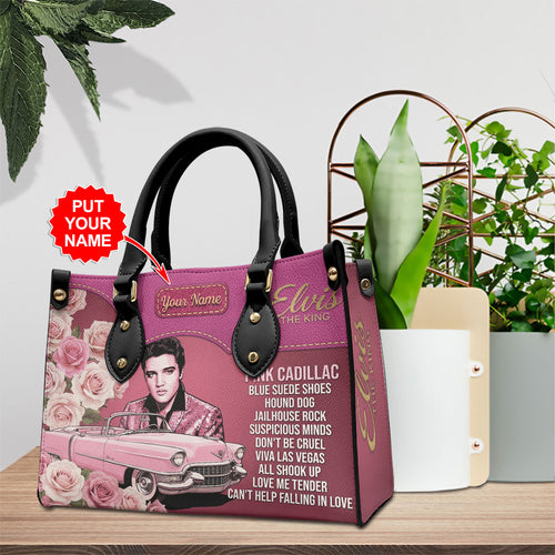 Personalized Elvis Presley Leather HandBag – TMTHU7194