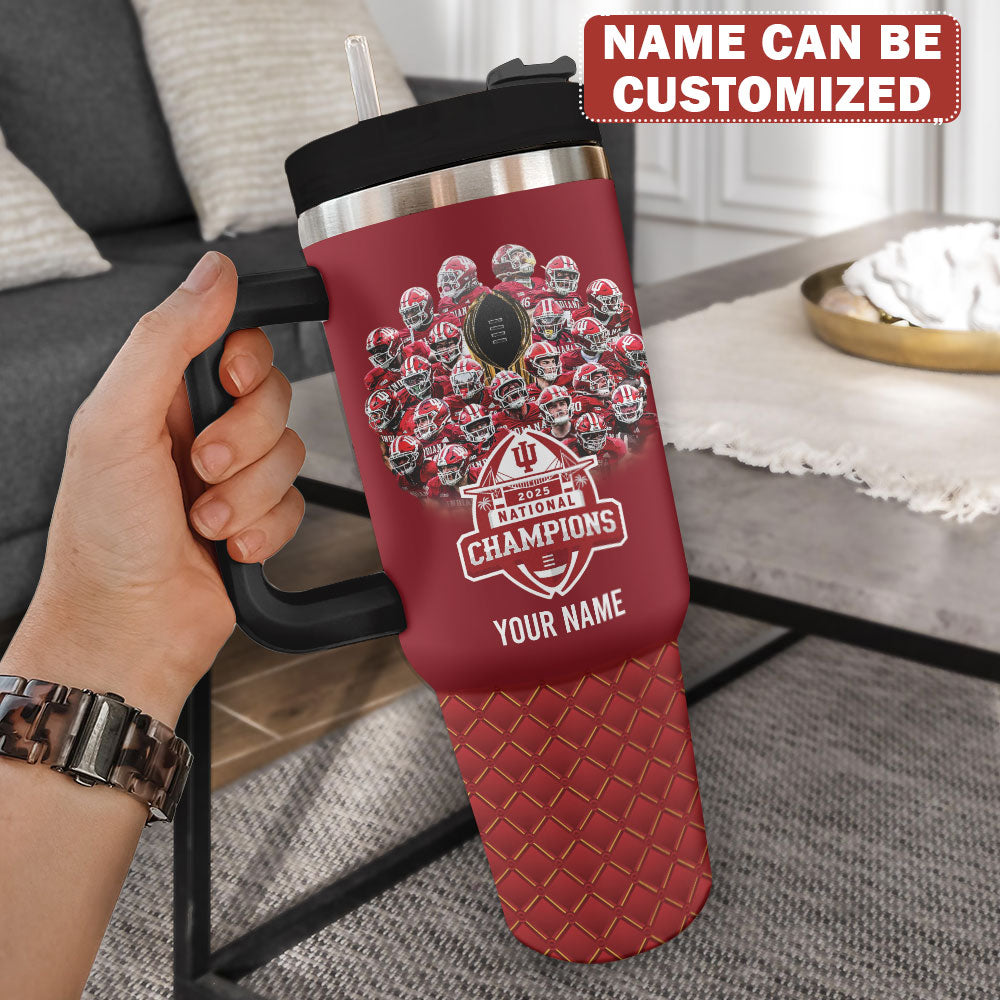 Personalized Indiana Hoosiers Football 2025 40oz Tumbler – TMTHU3391