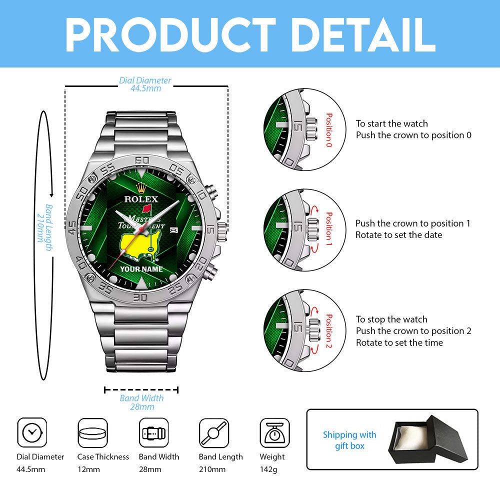 Personalized Masters Tournament x Rolex Gentleman Stainless Steel Watch – MAITM15237