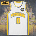Personalized Michigan Wolverines 2026 NCAA Men's Basketball National Champs Basketball Jersey – TMTHU4973