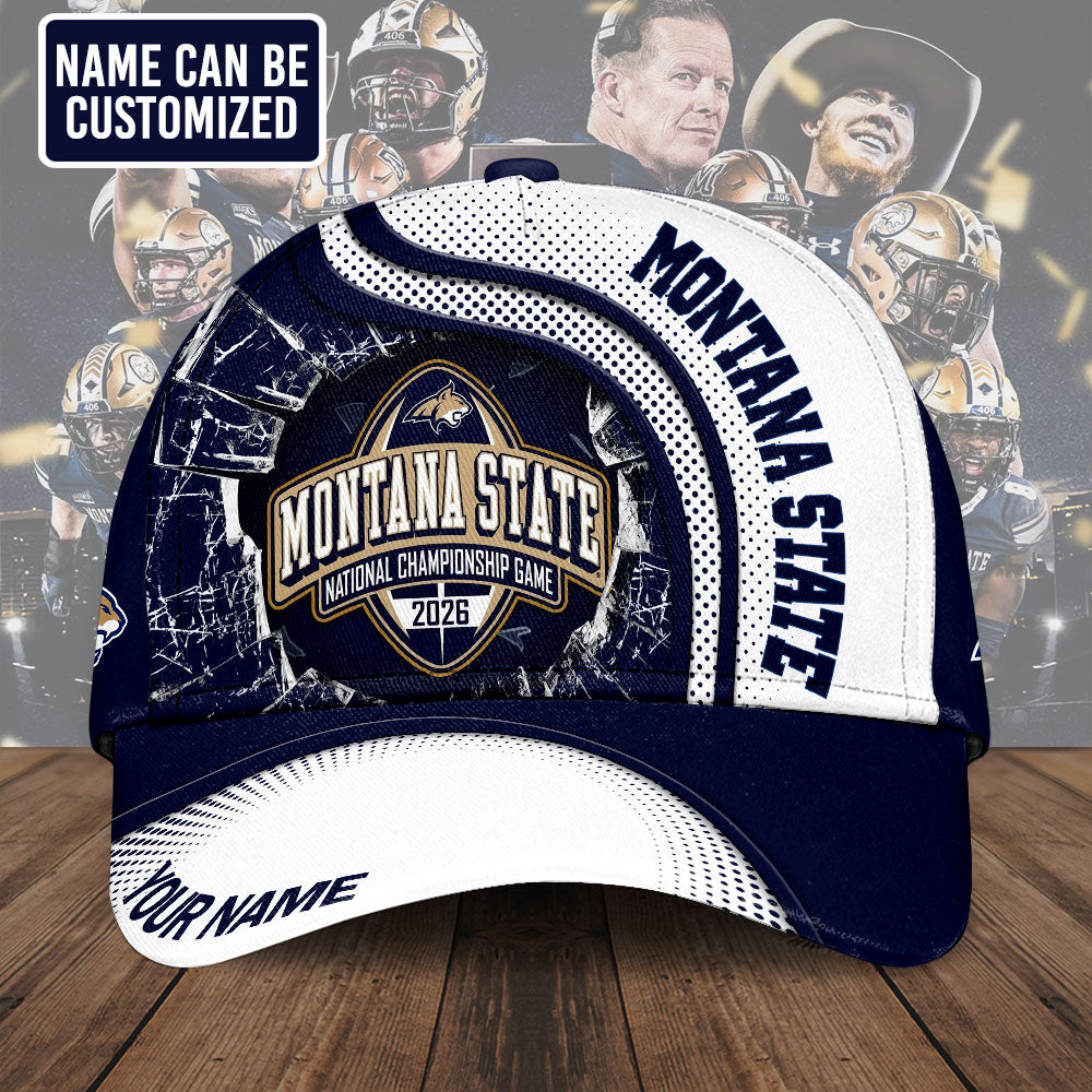 Personalized Montana State Bobcats Football Classic Cap – TMTHU3798