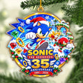 Sonic the Hedgehog 35th Anniversary Custom Shape 2-side Printed Acrylic Ornament – HOATT26851
