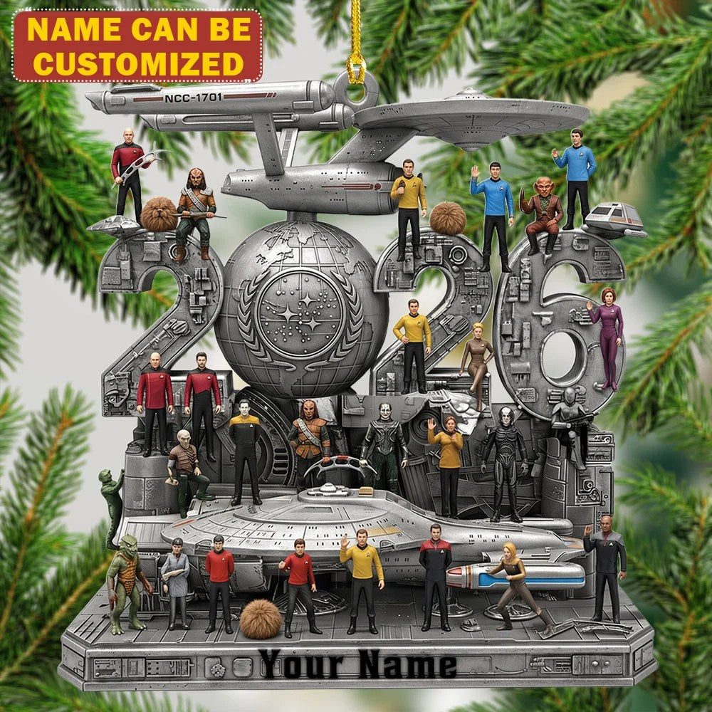 Personalized Star Trek Custom Shape 2-side Printed Acrylic Ornament – TMTHU9907