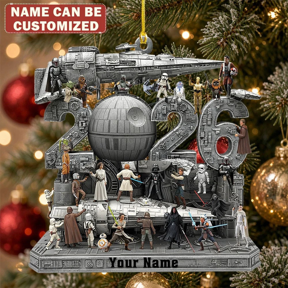 Personalized Star Wars Custom Shape 2-side Printed Acrylic Ornament – TMTHU9727