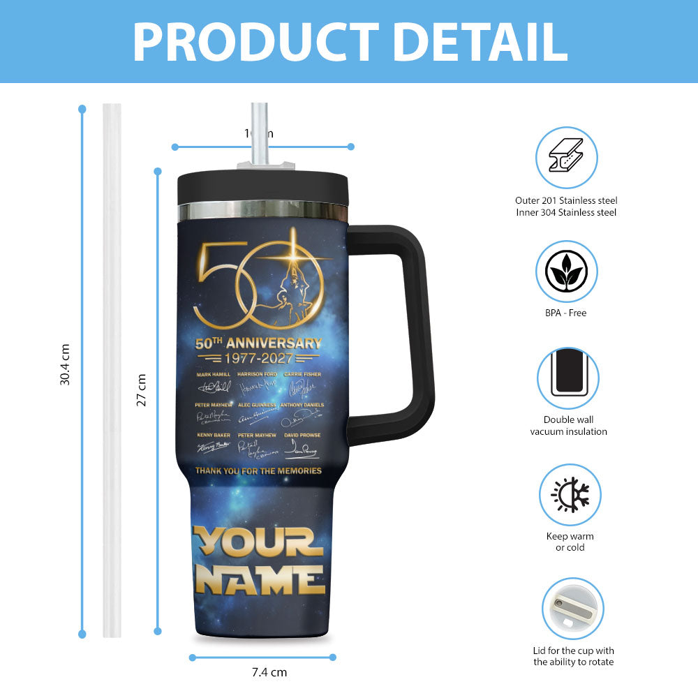 Personalized Star Wars 50th Anniversary 40oz Tumbler – TMTHU8076