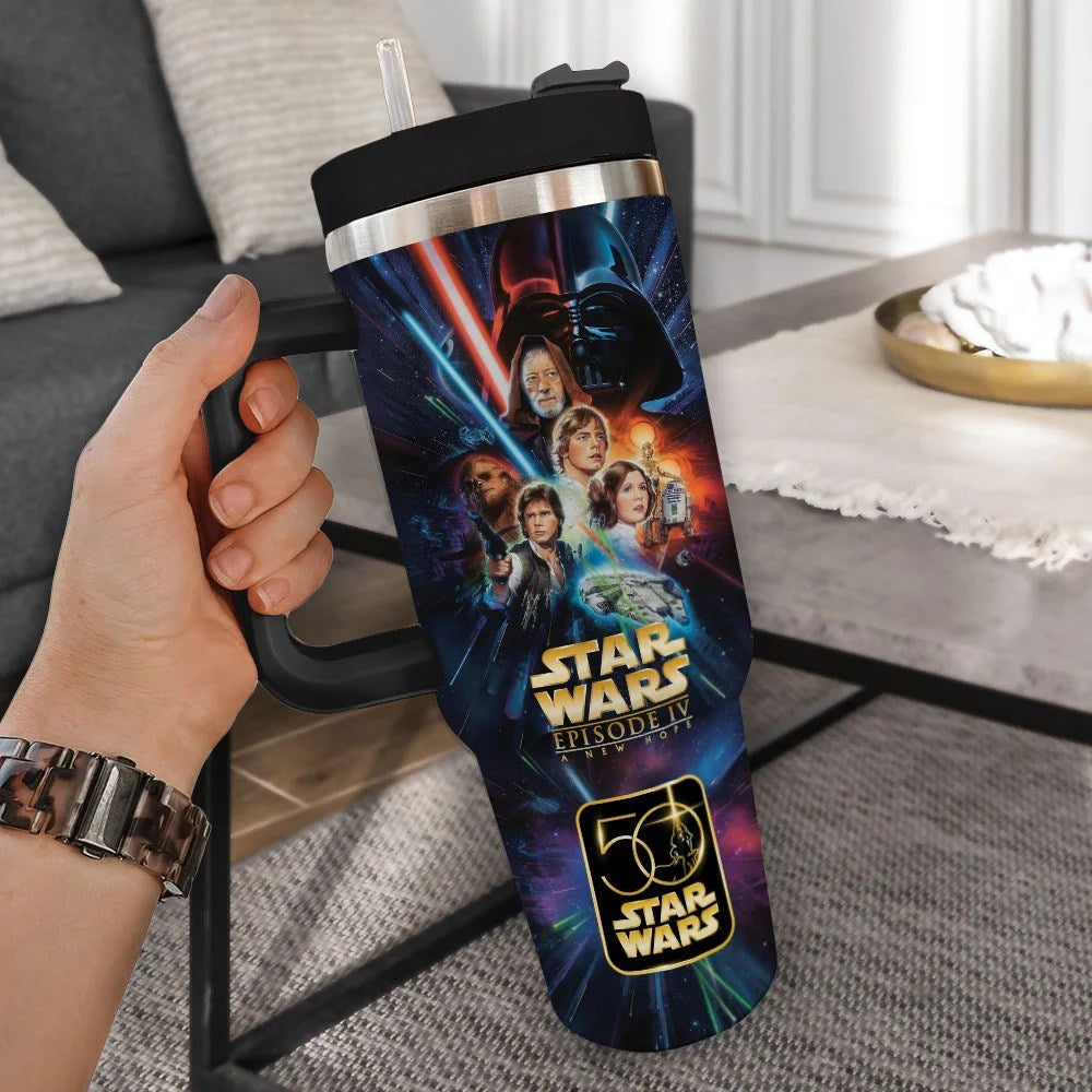Personalized Star Wars 50th Anniversary 40oz Tumbler – TMTHU9085