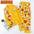 Personalized Winnie-the-Pooh 100th Anniversary Satin Pajama Set with Piping – TMTHU9471