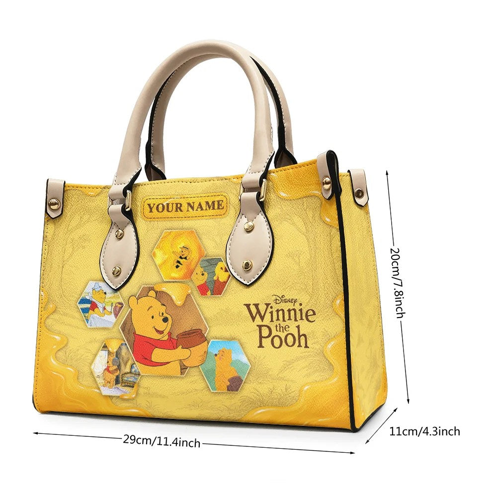 Personalized Winnie-the-Pooh Leather HandBag – TMTHU10104