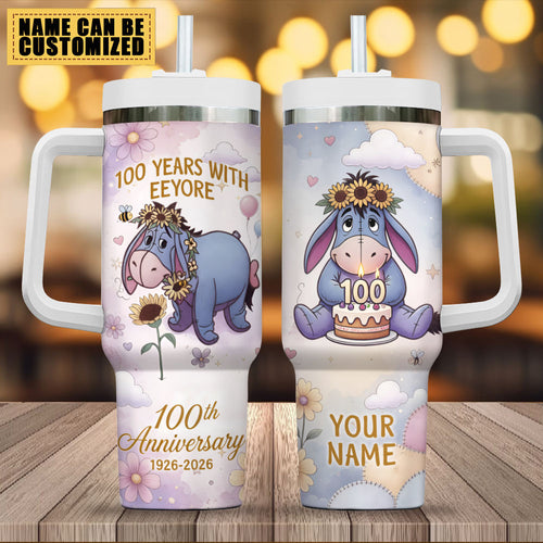 Personalized Winnie-the-Pooh x Eeyore 100th Anniversary 40oz Tumbler – TMTHU6045