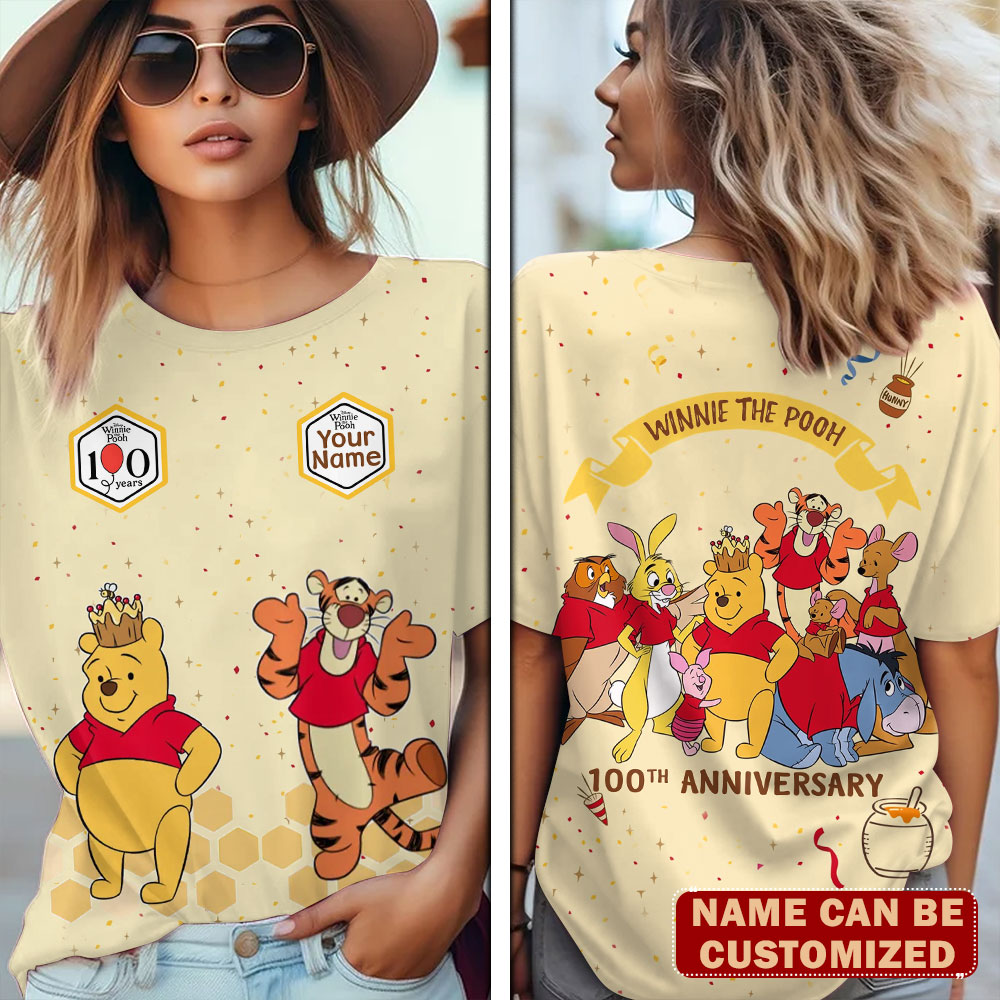Personalized Winnie-the-Pooh 100th Anniversary 3D Apparel – TMTHU7840
