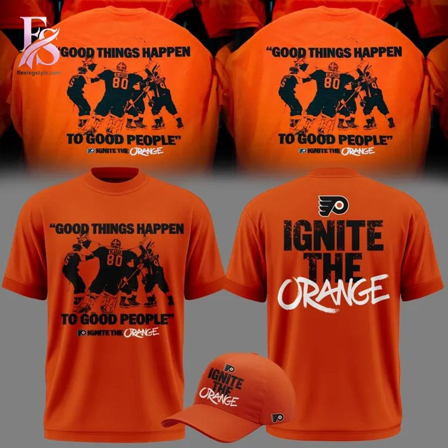 Philadelphia Flyers GOOD THINGS HAPPEN TO GOOD PEOPLE T-shirt
