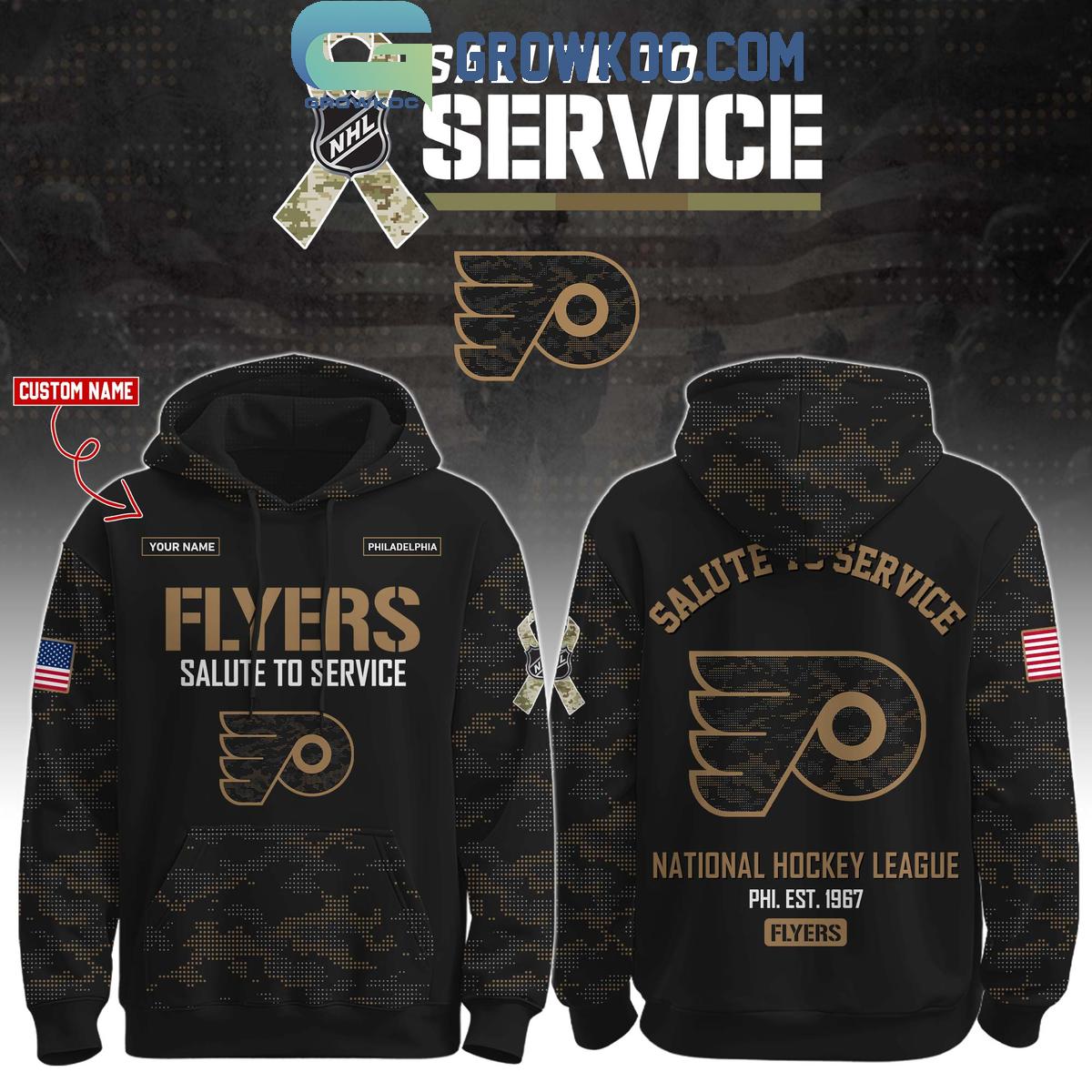 Philadelphia Flyers Salute To Service Veterans Day Hoodie Shirt