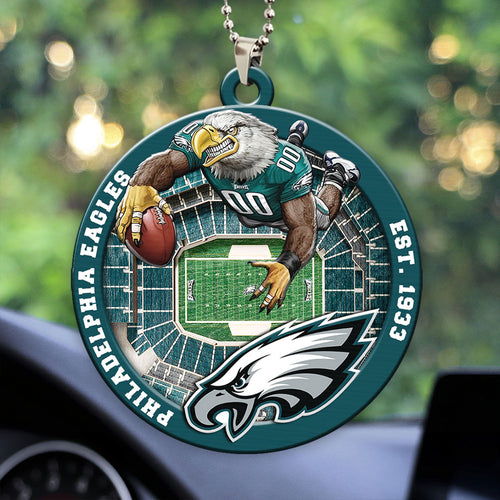 Philadelphia Eagles Custom shape 2-sided Acrylic Car Ornament – HOATT12603