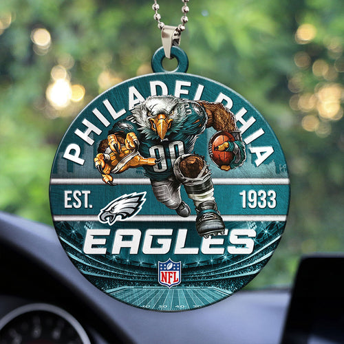 Philadelphia Eagles Custom shape 2-sided Acrylic Car Ornament – HOATT12921