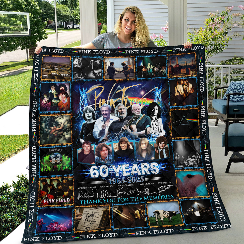 Pink Floyd 60 Years Quilt Blanket – MAITM13044