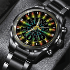 Pink Floyd Black Stainless Steel Watch – GNE 2834