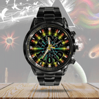 Pink Floyd Black Stainless Steel Watch – GNE 2834