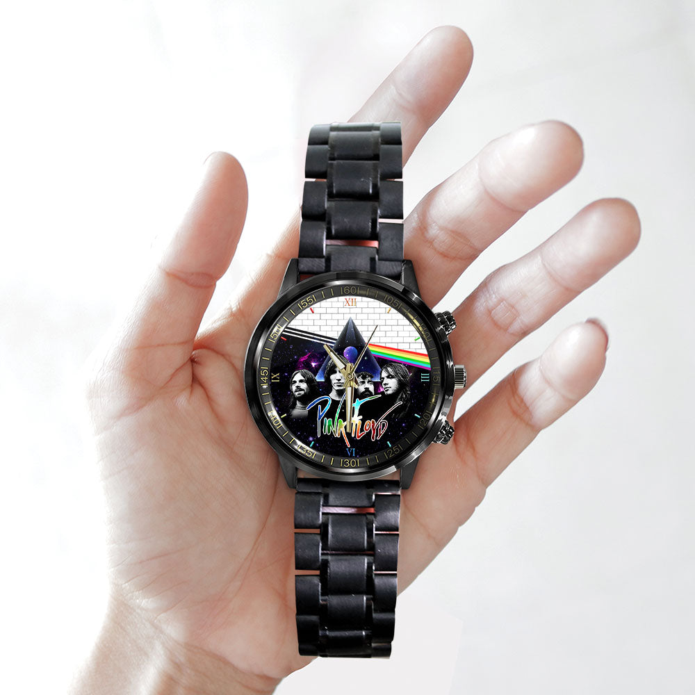 Pink Floyd Black Stainless Steel Watch – HOATT 4551
