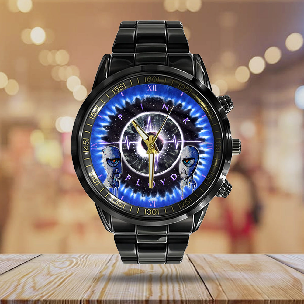 Pink Floyd Black Stainless Steel Watch – HOATT 4560