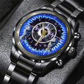 Pink Floyd Black Stainless Steel Watch – HOATT 4560
