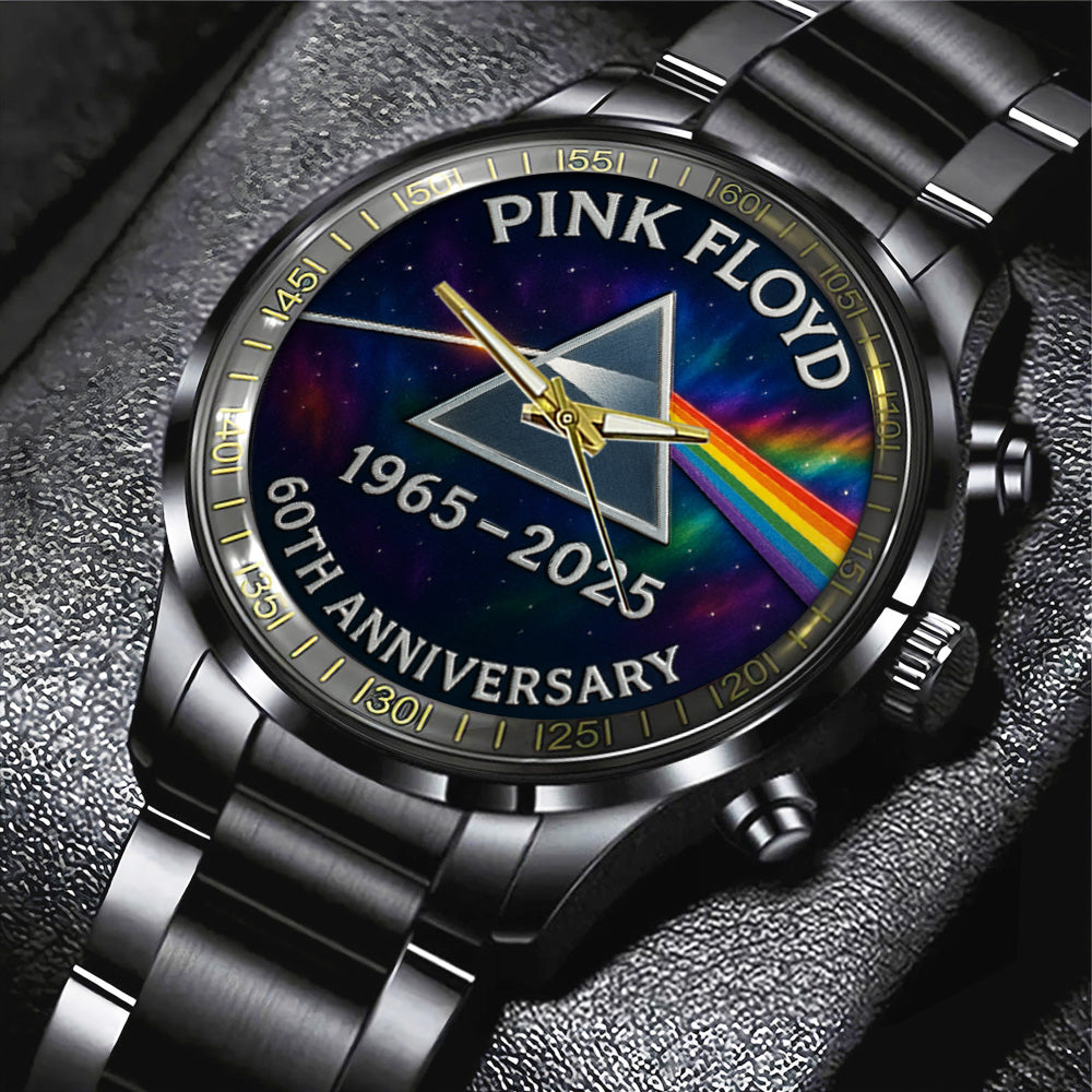 Pink Floyd Black Stainless Steel Watch – MAITM12564