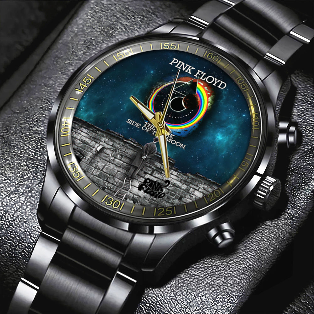 Pink Floyd Black Stainless Steel Watch – TANTN 6124