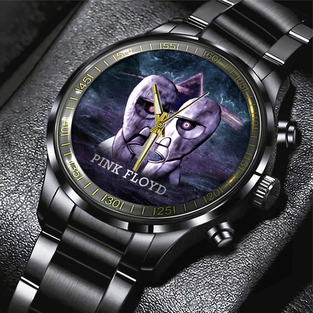 Pink Floyd Black Stainless Steel Watch – TANTN 6125