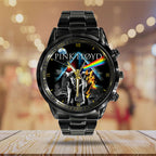 Pink Floyd Black Stainless Steel Watch – HOATT 7489