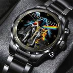Pink Floyd Black Stainless Steel Watch – HOATT 7489