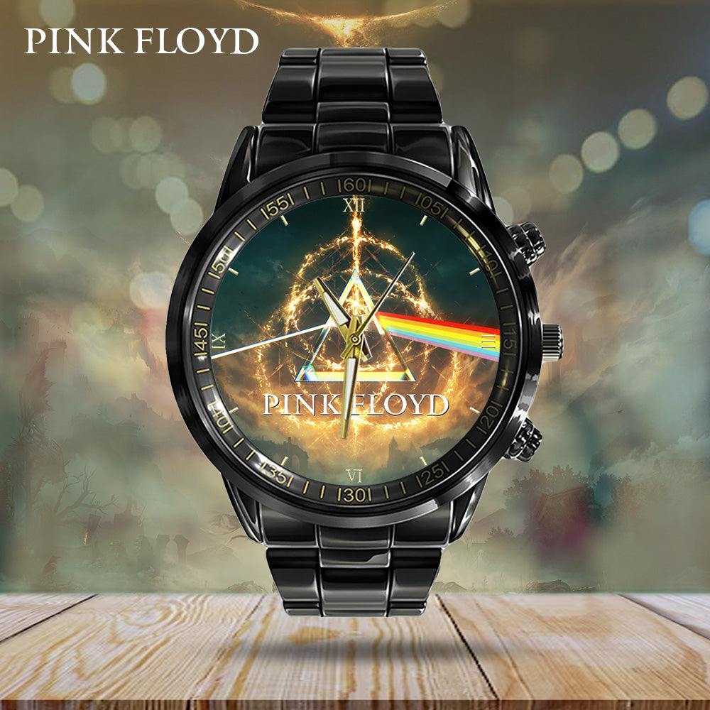 Pink Floyd Black Stainless Steel Watch – GNE 446