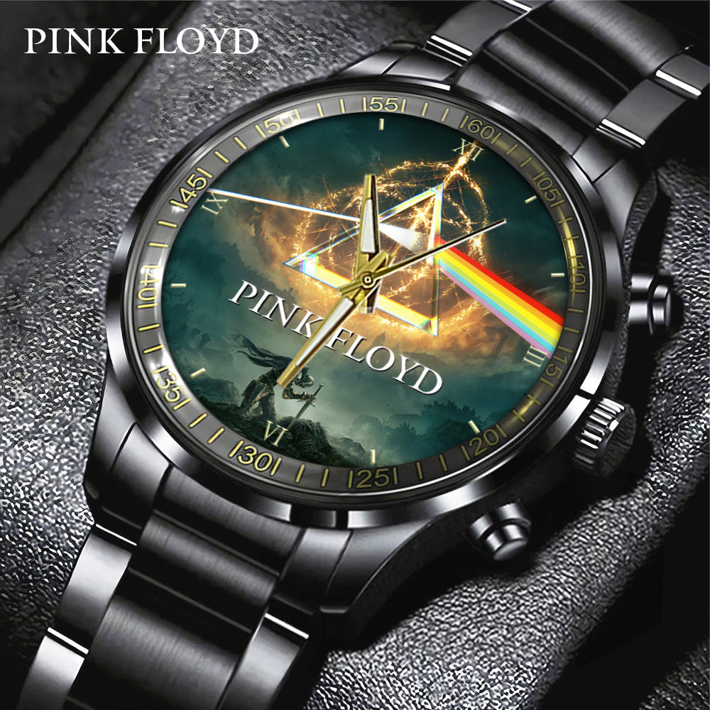 Pink Floyd Black Stainless Steel Watch – GNE 448