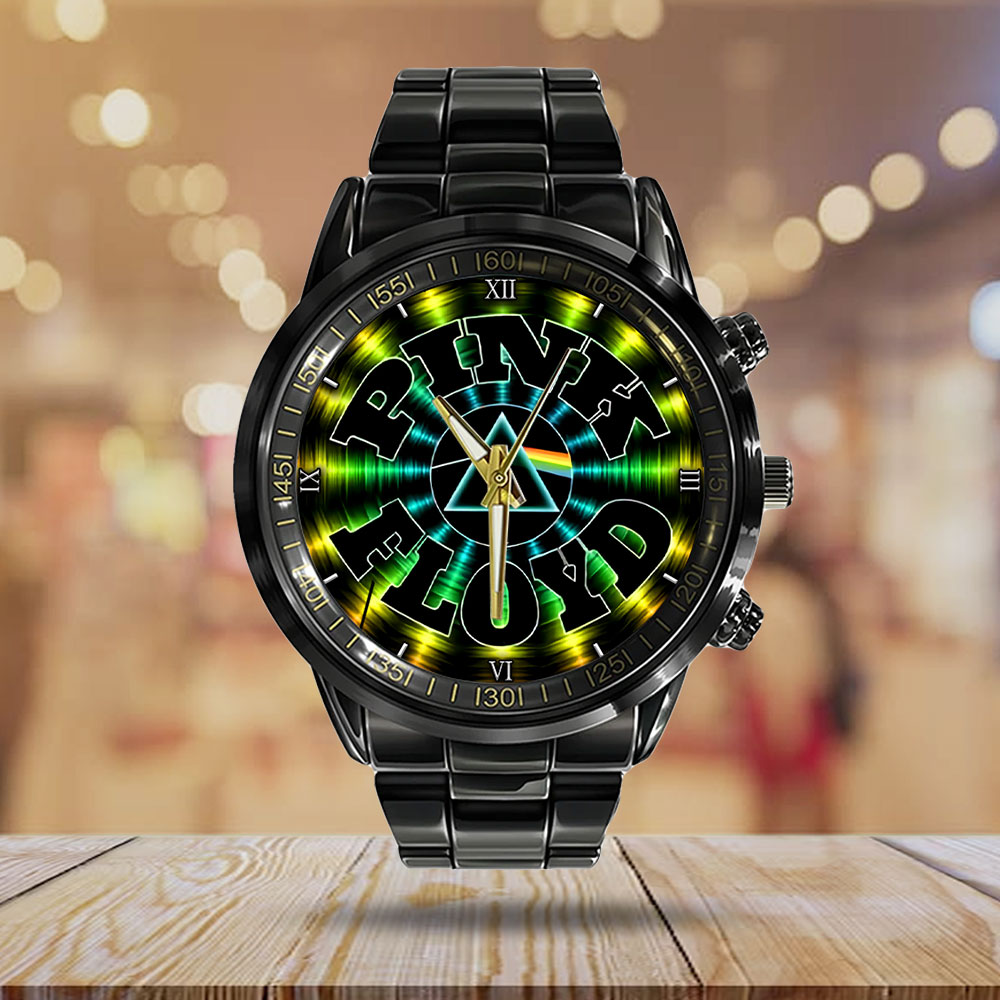 Pink Floyd Black Stainless Steel Watch – GNE 479