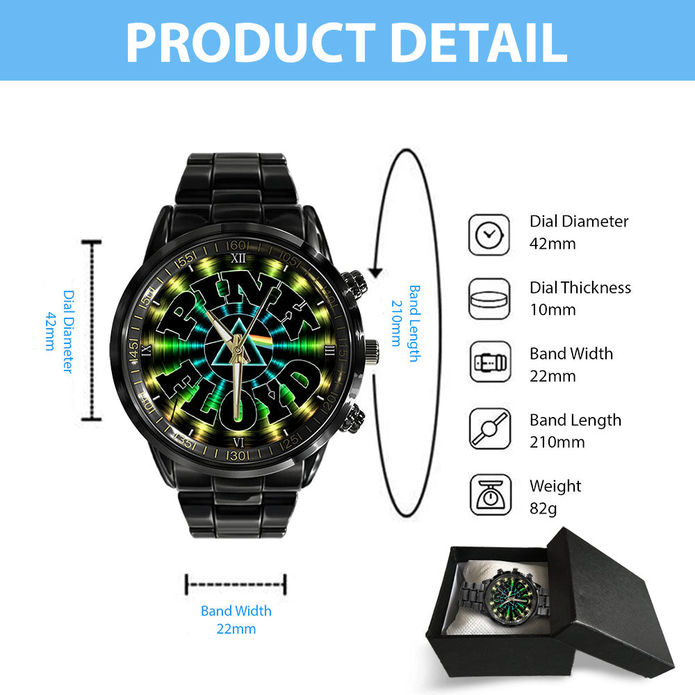 Pink Floyd Black Stainless Steel Watch – GNE 479