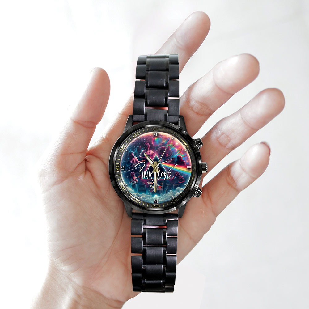 Pink Floyd Black Stainless Steel Watch – GNE 506