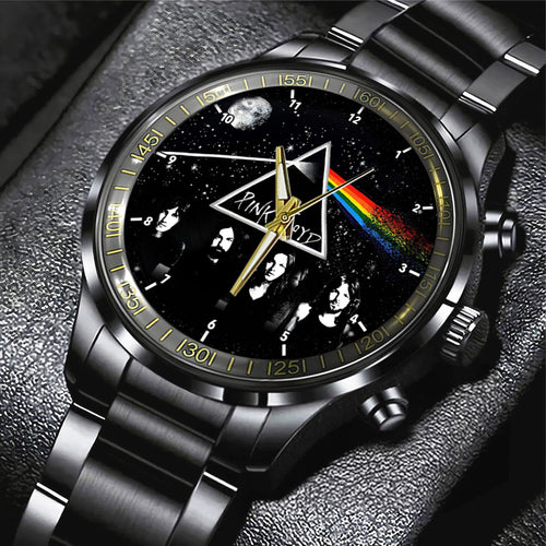 Pink Floyd Black Stainless Steel Watch – HOATT 4584