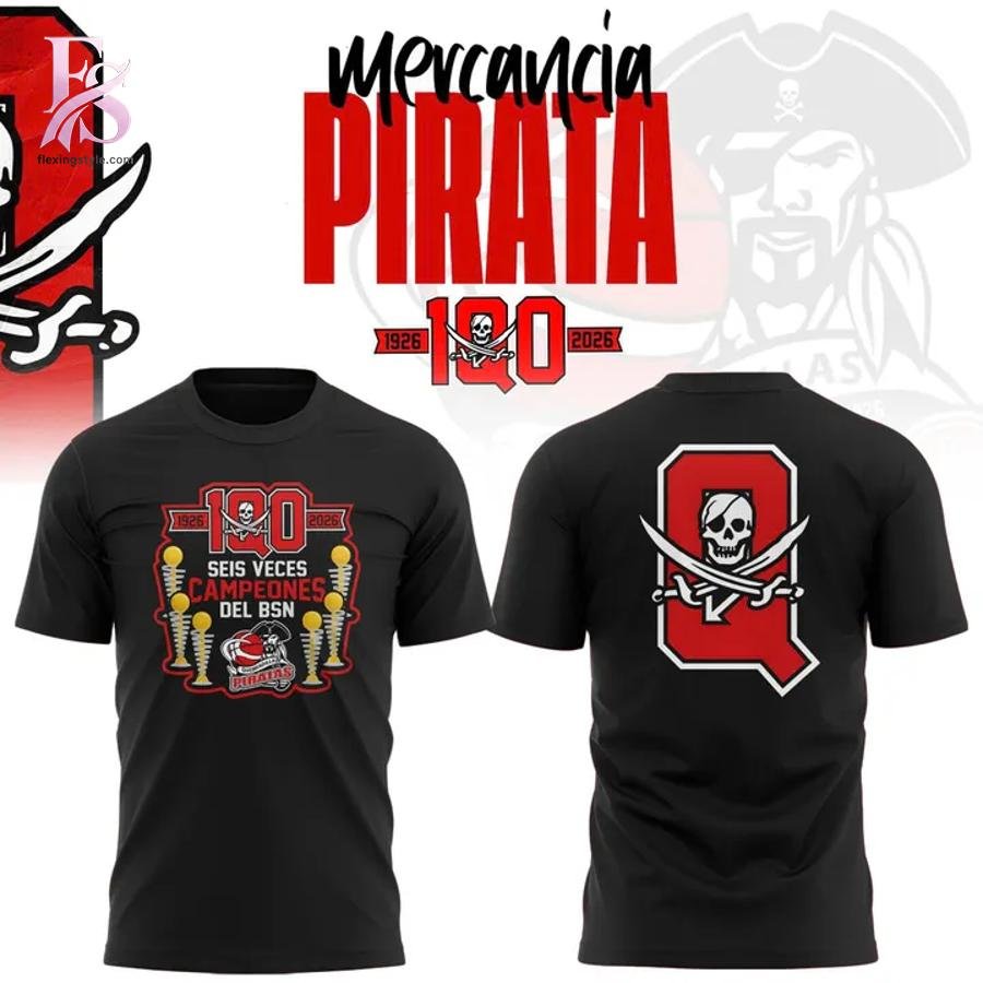Piratas de Quebradillas 2026 Black T-shirt