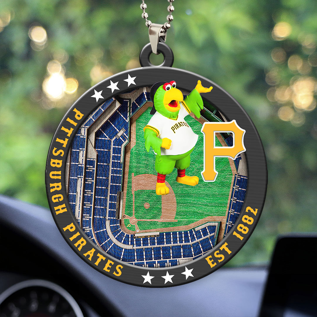Pittsburgh Pirates Custom shape 2-sided Acrylic Car Ornament – HOATT13053