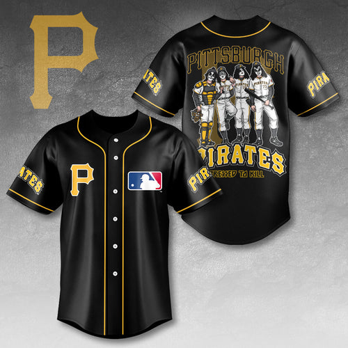 Pittsburgh Pirates x KISS Baseball Jersey – HOATT13420