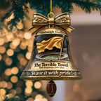 Pittsburgh Steelers 50th Anniversary The Terrrible Towel Custom Shape 2-sided Acrylic Ornament – MAITM13958