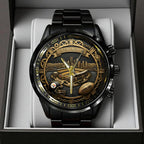 Pittsburgh Steelers 93rd Anniversary Black Stainless Steel Watch – TANTN20017