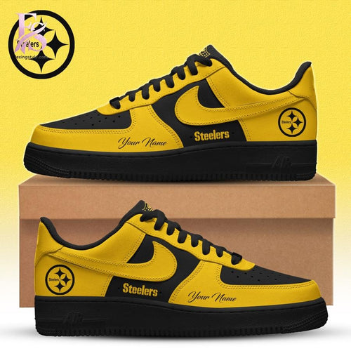 Pittsburgh Steelers Black in Black Nike Air Force 1