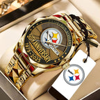 Pittsburgh Steelers The Terrible Towel 2025 Alloy Luxury Quartz Watch – TANTN16138