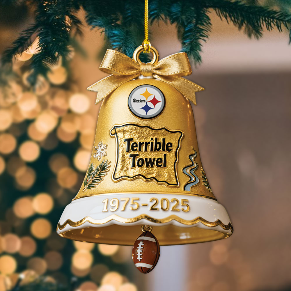 Pittsburgh Steelers The Terrrible Towel 2025 Custom Shape 2-sided Acrylic Ornament – MAITM13686