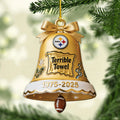 Pittsburgh Steelers The Terrrible Towel 2025 Custom Shape 2-sided Acrylic Ornament – MAITM13686